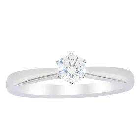 18ct White Gold .33ct Diamond Nova Ring