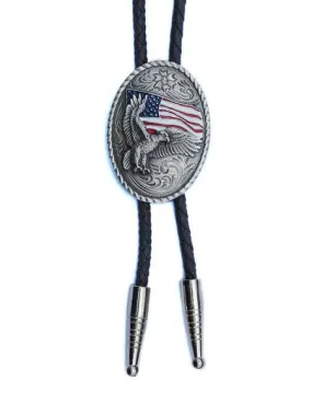 22612 Eagle and USA Flag Bolo