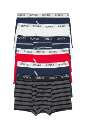 24 X Bonds Mens Guyfront Trunks Underwear Navy Red White Grey