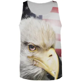 4th of July American Bald Eagle Eye Flag All Over Mens Tank Top