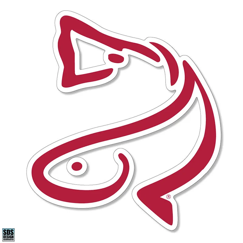 6 inch Charleston Angler Red Drum Vinyl Decal