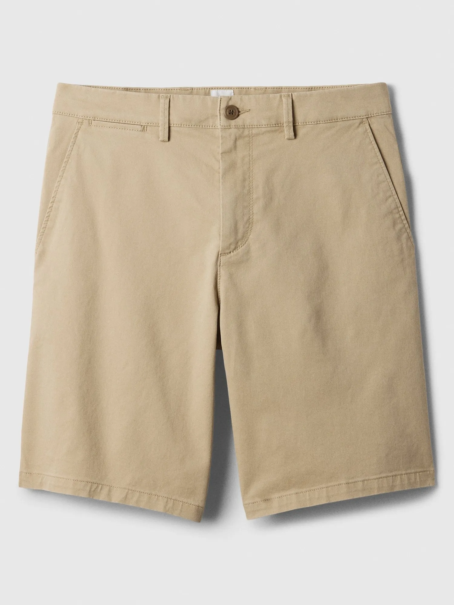 9" Essential Khaki Shorts with Washwell