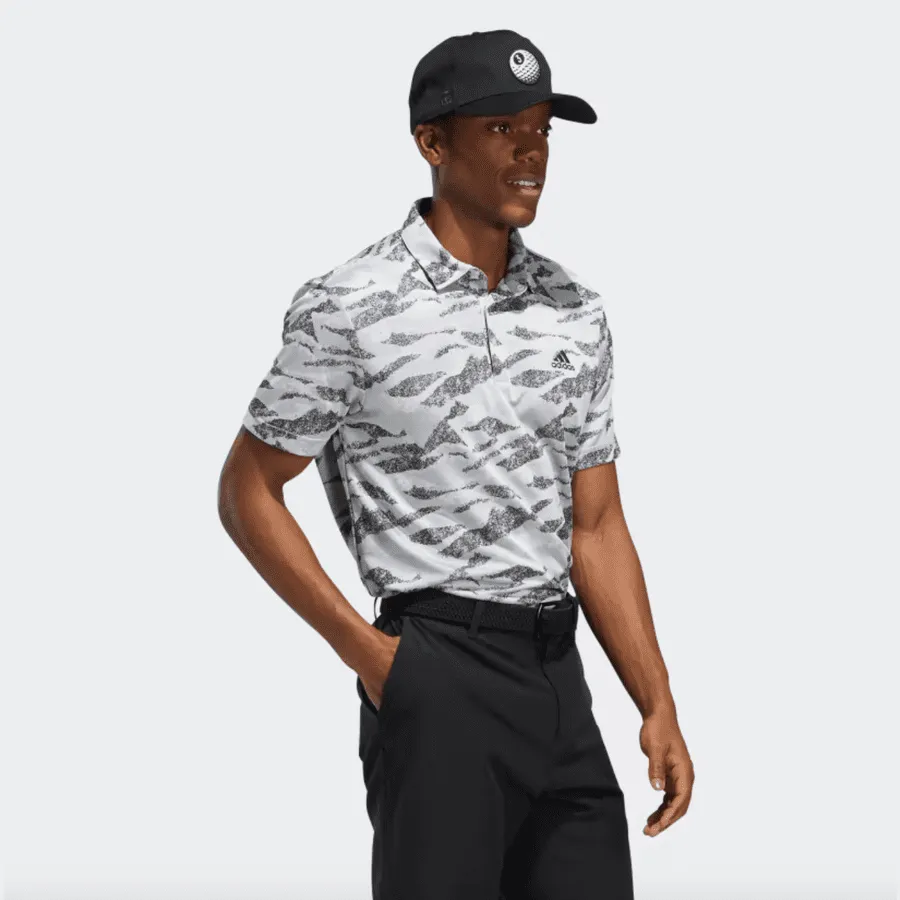 Adidas Horizon-Print Golf Polo Shirt