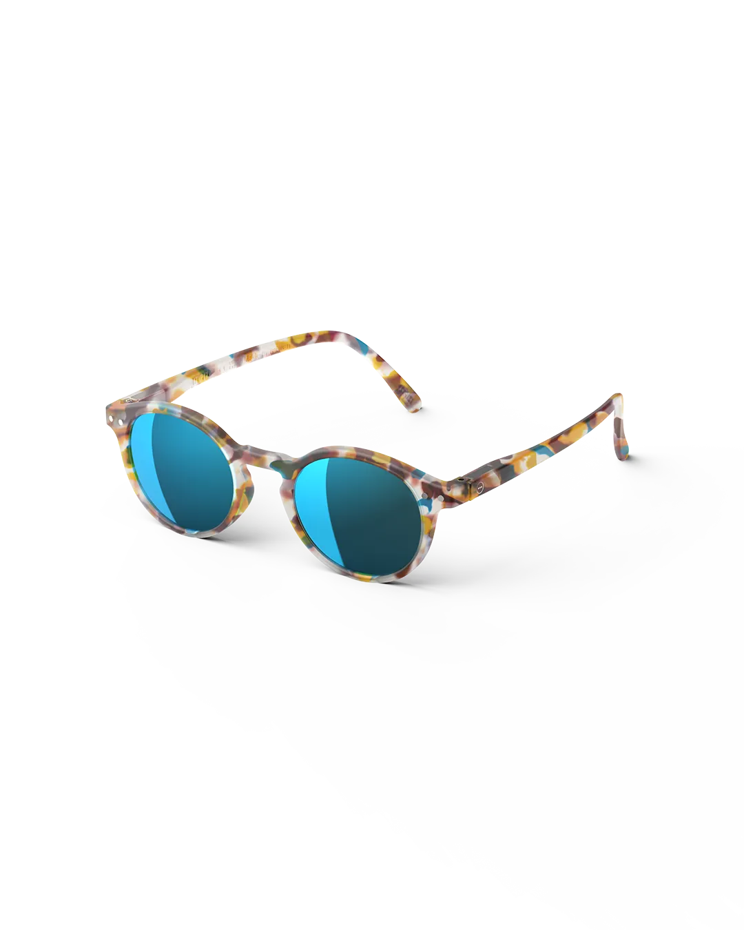 Adult sunglasses | #H Blue Tortoise Blue Mirror Lenses