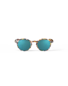 Adult sunglasses | #H Blue Tortoise Blue Mirror Lenses