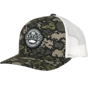 Aftco Bass Patch Trucker Cap Green Camo