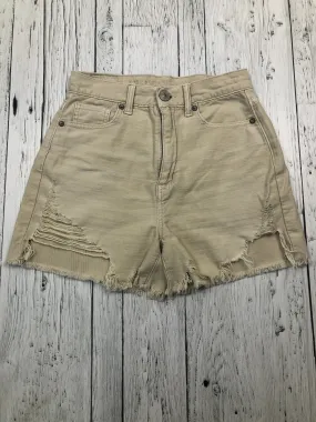 American Eagle beige distressed shorts - Hers XXS/00