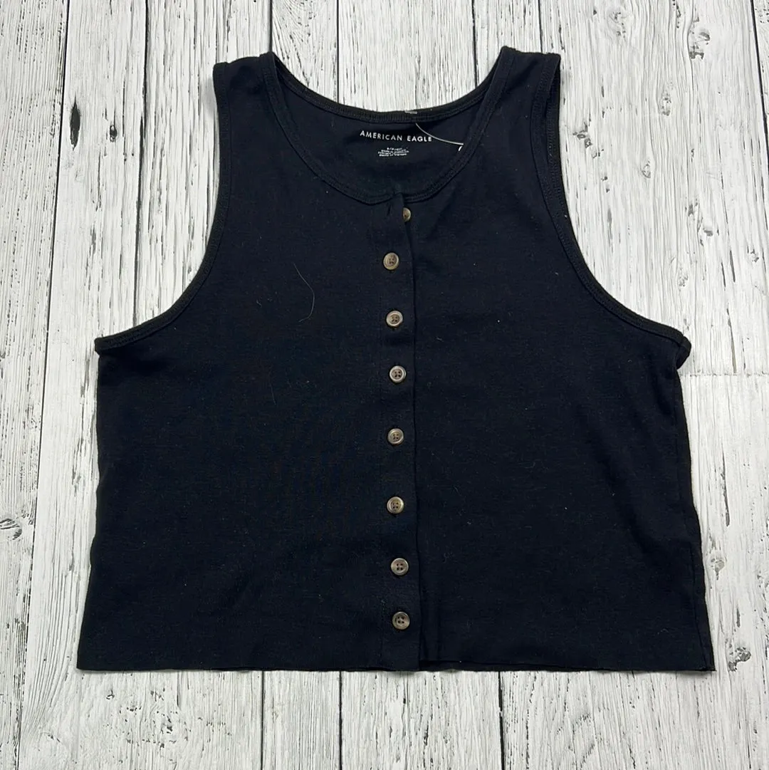 American Eagle black tank top - Hers S