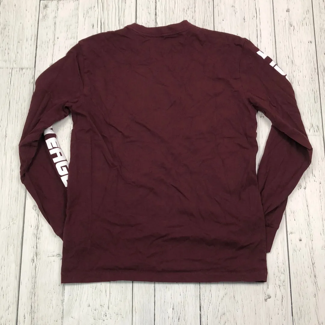 American Eagle burgundy graphic shirt - His XS