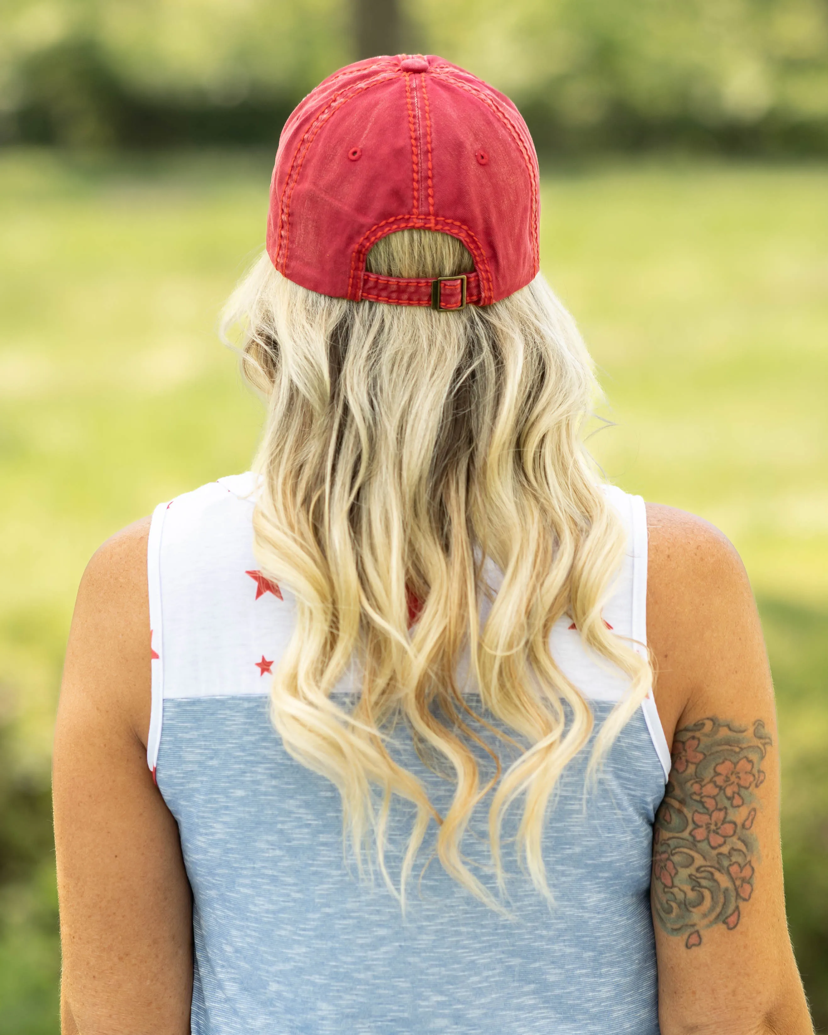 American Eagle Hat - Red