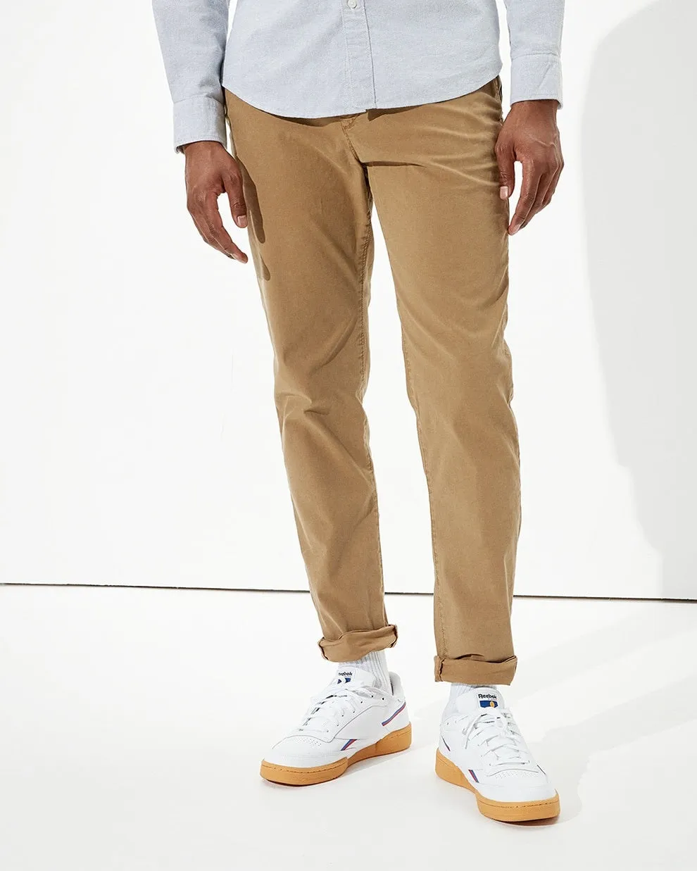 American Eagle, Slim fit chino pants, Light brown