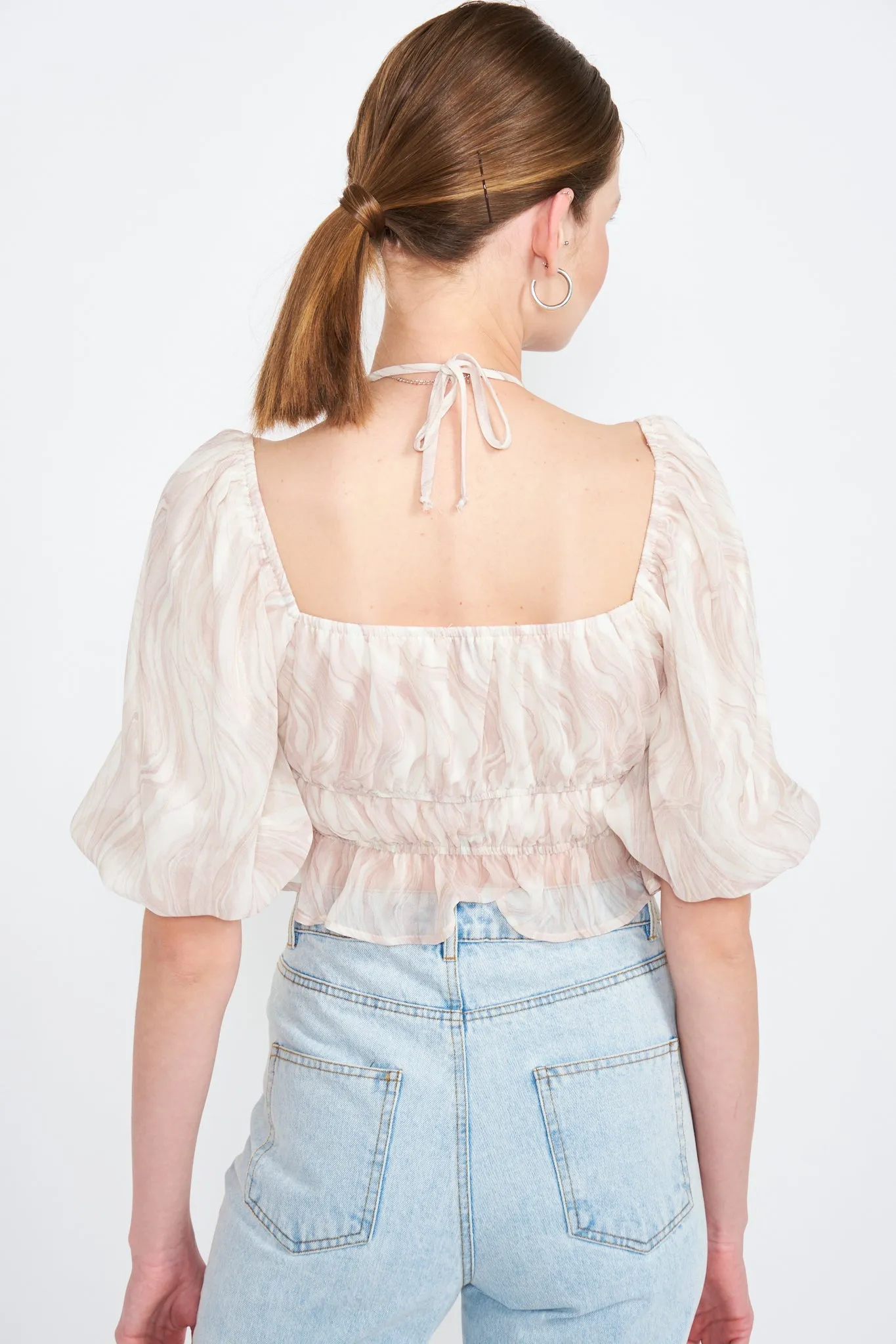 Amora Ruched Crop Top