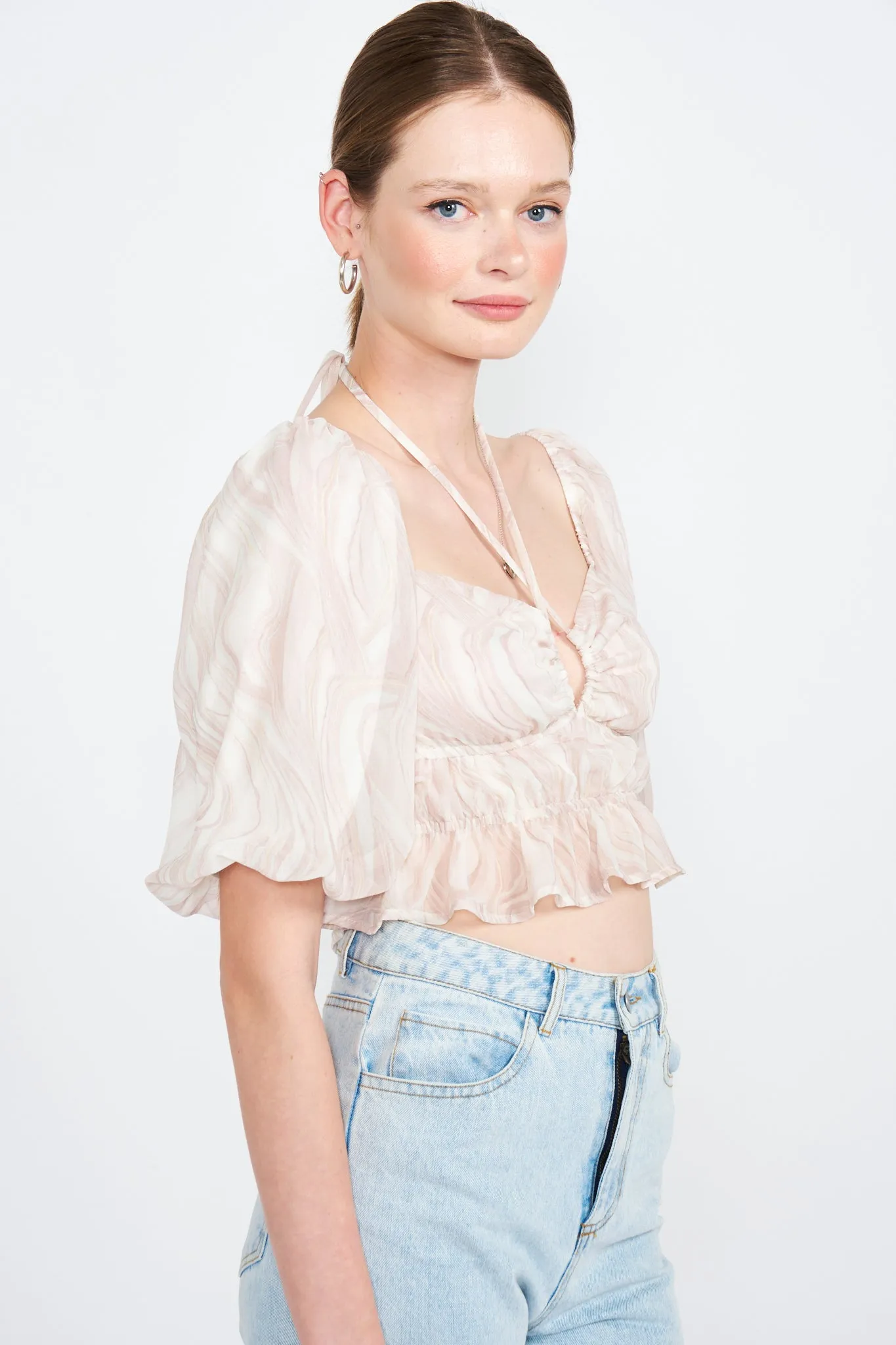 Amora Ruched Crop Top