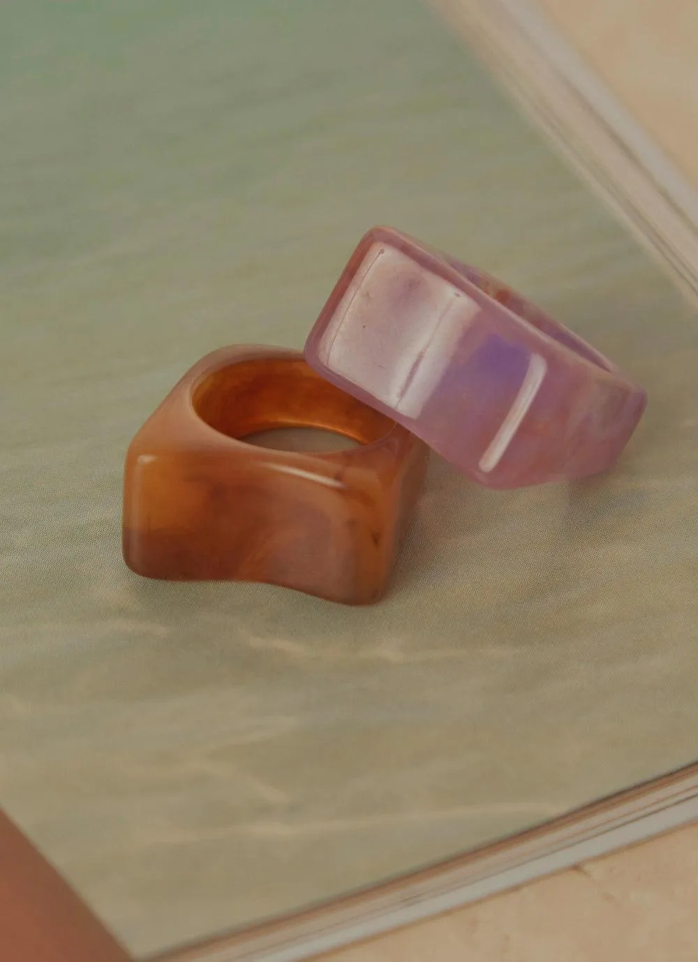 Art House Resin Ring - Sepia