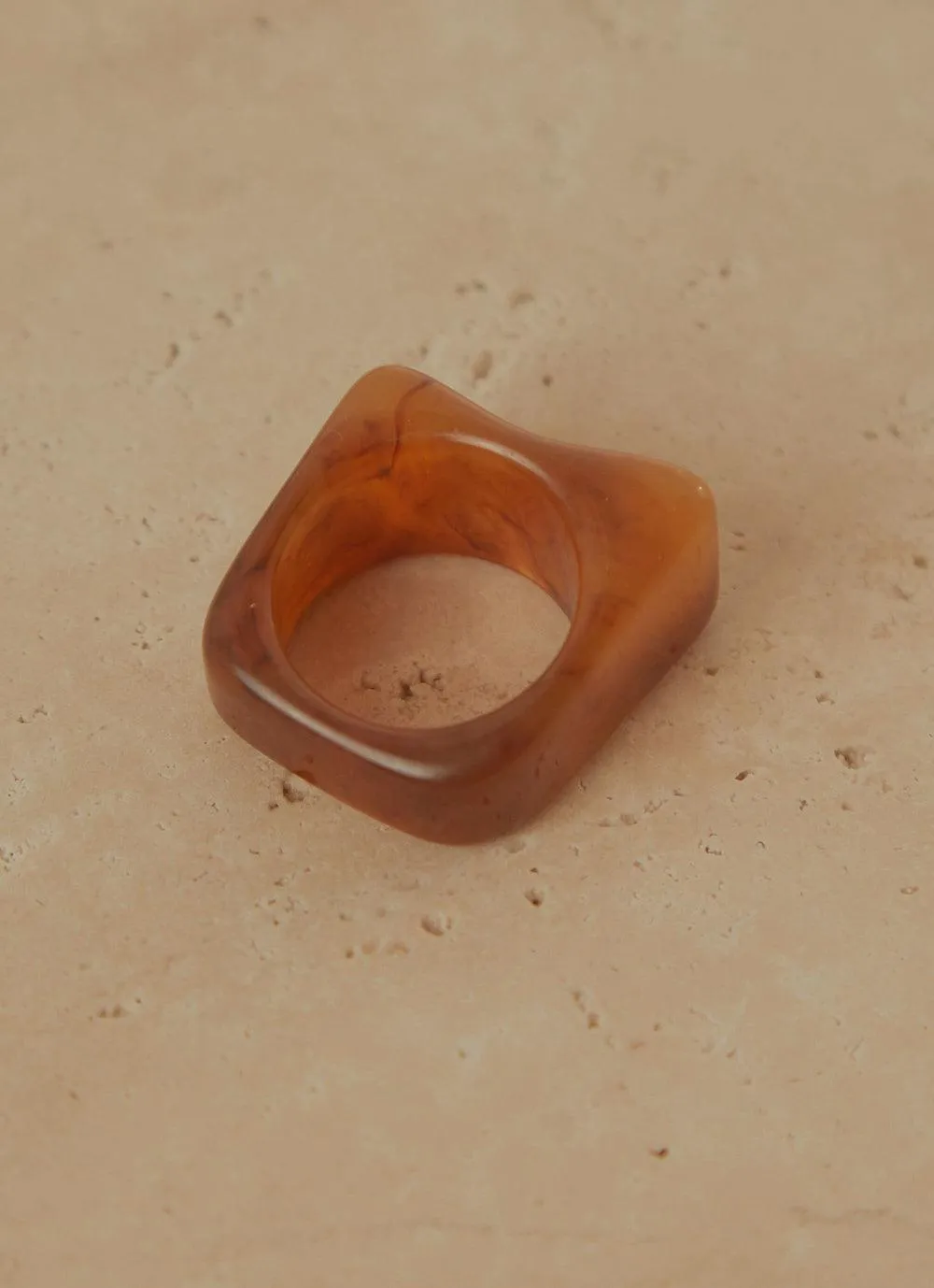 Art House Resin Ring - Sepia