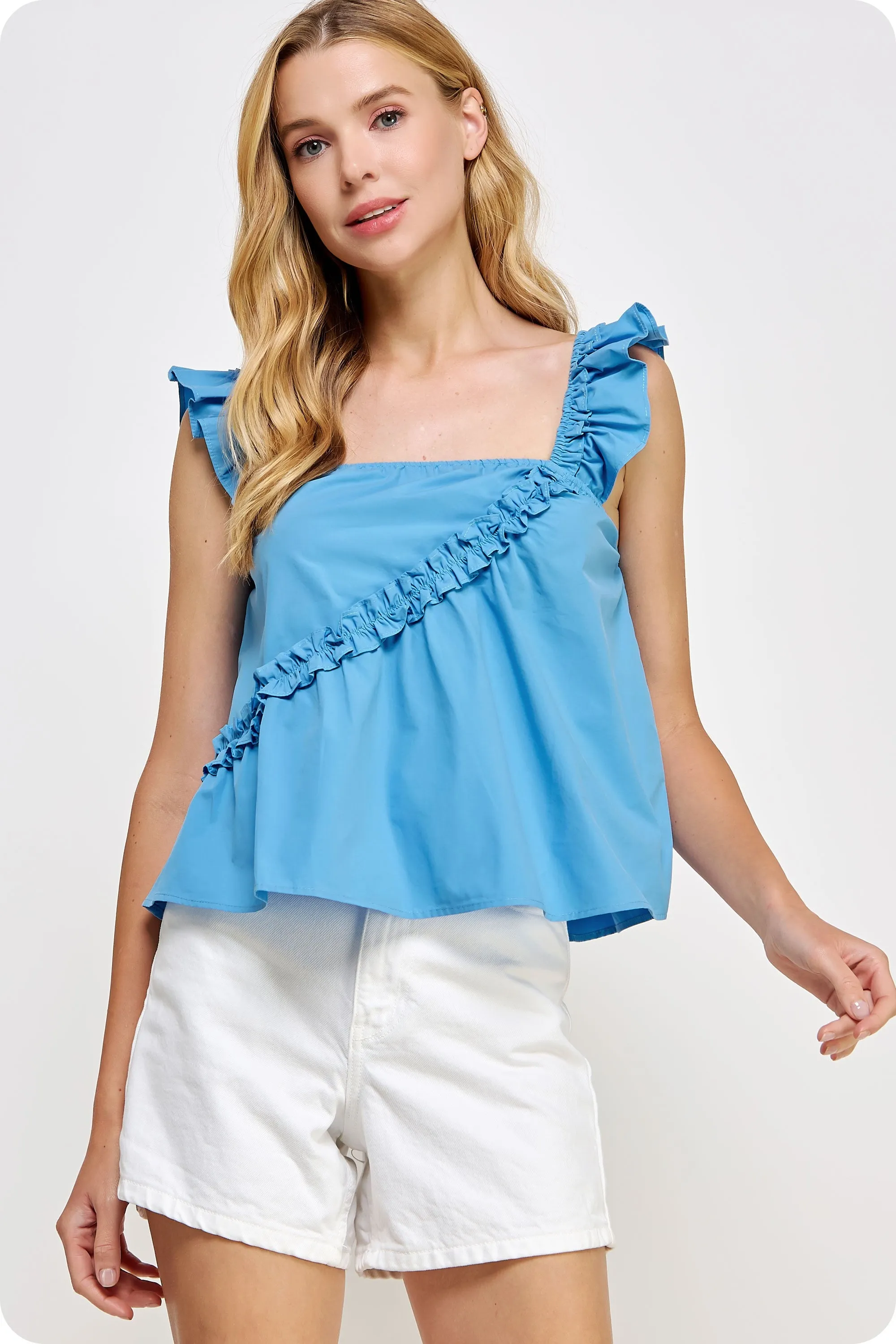 Azure Blue Gwyneth Top