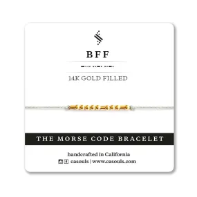 BFF - MORSE CODE THREAD BRACELET