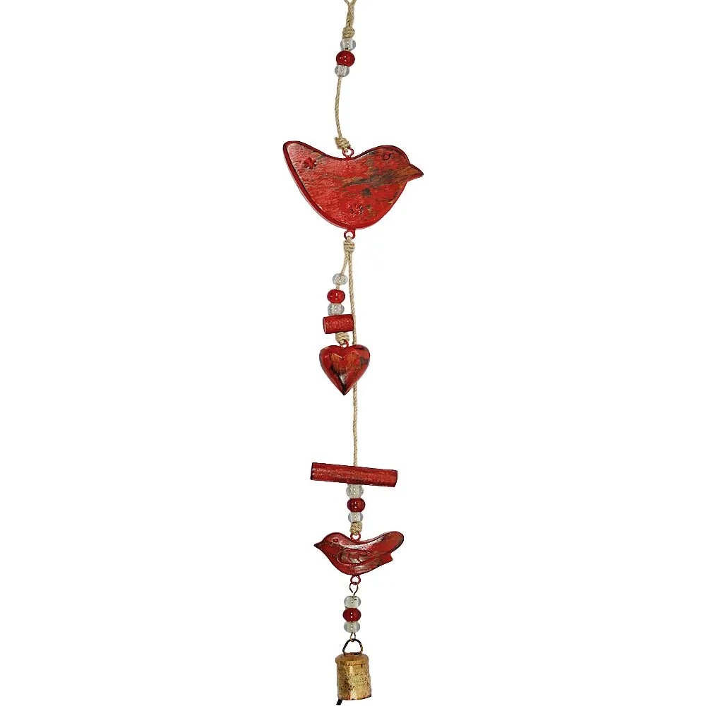 Birds Indoor/Outdoor Mango Wood Chime