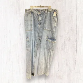 Blue Denim Jeans Wide Leg Fashion Nova, Size 20