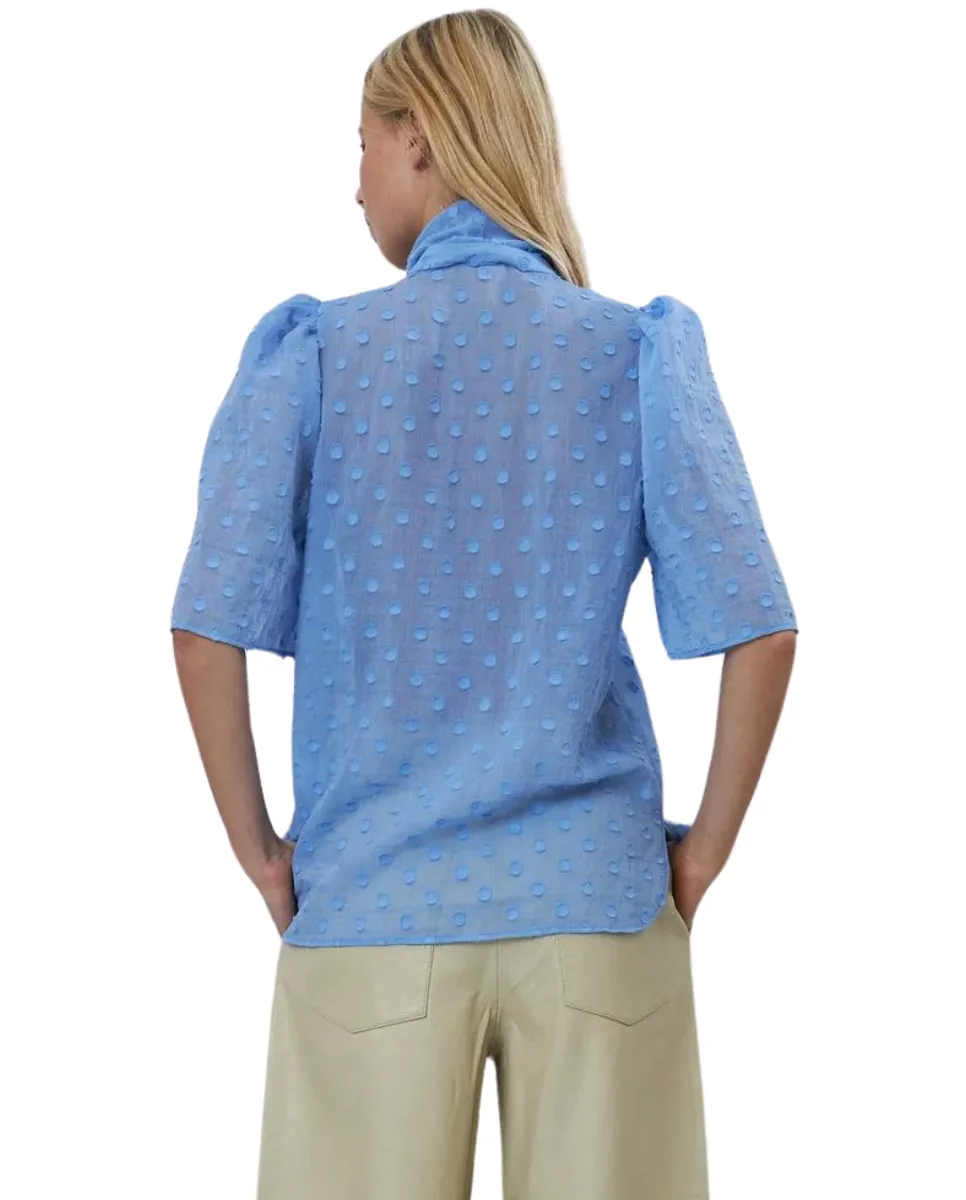 Bow Shirt Summer Blue