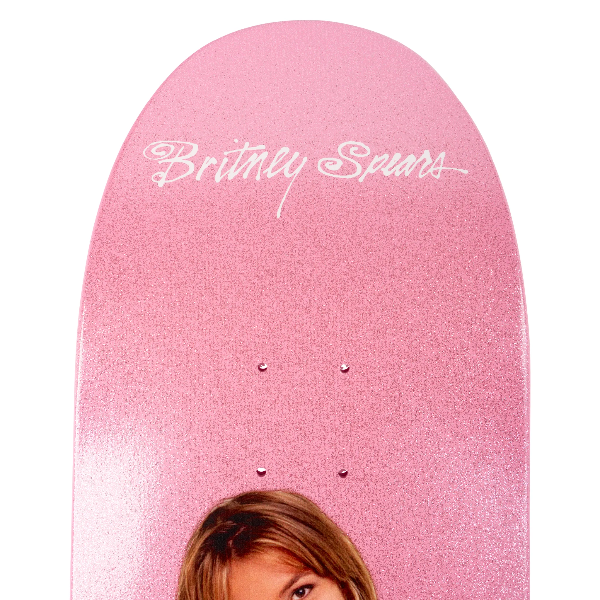 Britney Spears - Baby One More Time Welcome Skateboard Deck, Boline 2.0, Pink Glitter, 9.5 Inches