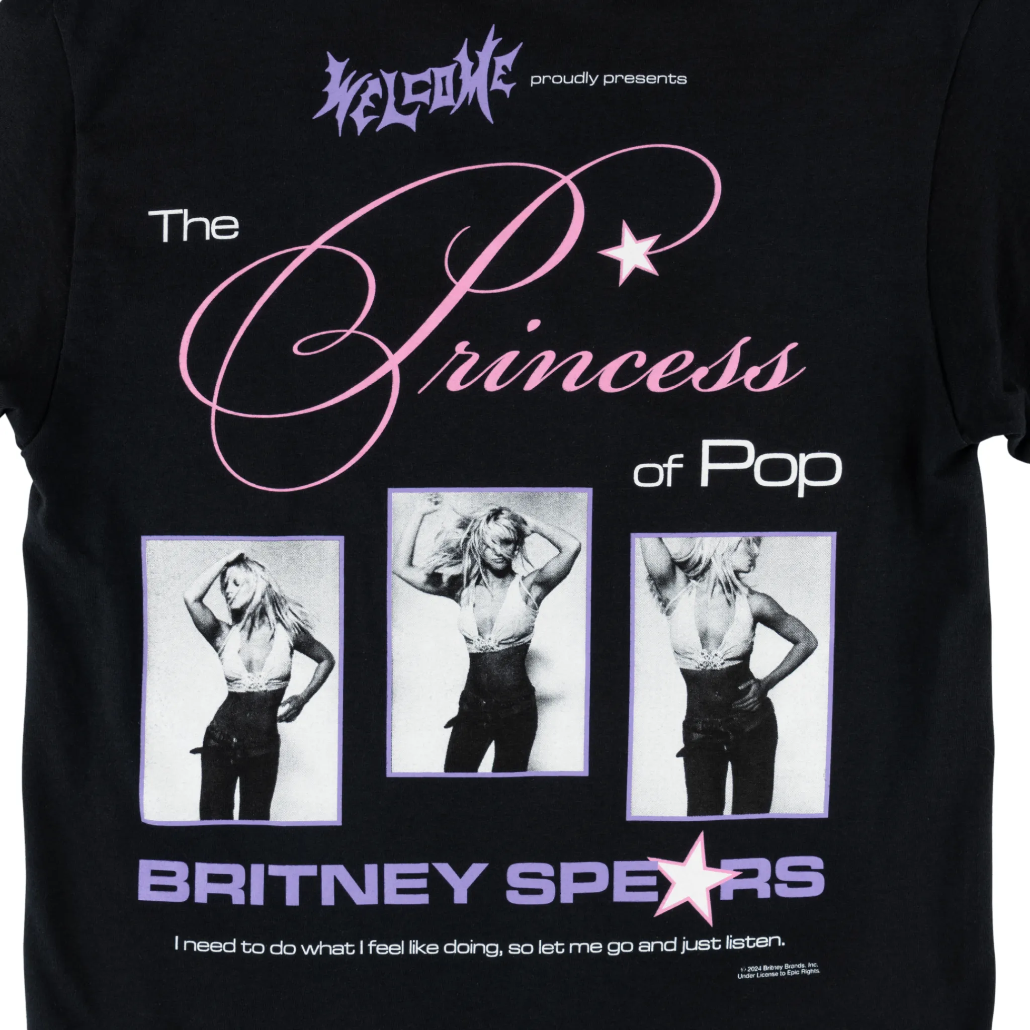 Britney Spears X Welcome - Princess Tee - Black