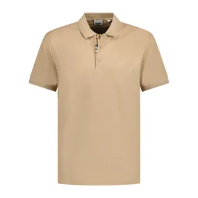 BURBERRY 'EDDIE' POLO-SHIRT BROWN