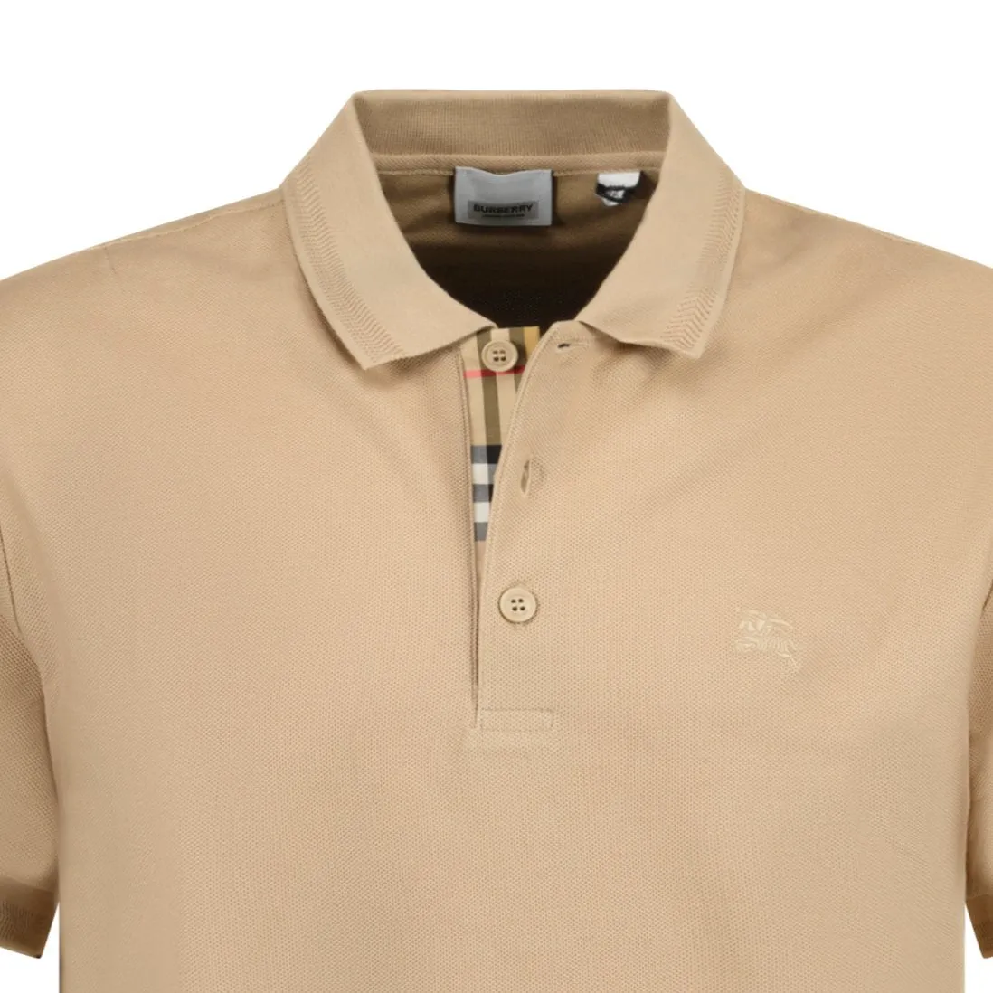 BURBERRY 'EDDIE' POLO-SHIRT BROWN