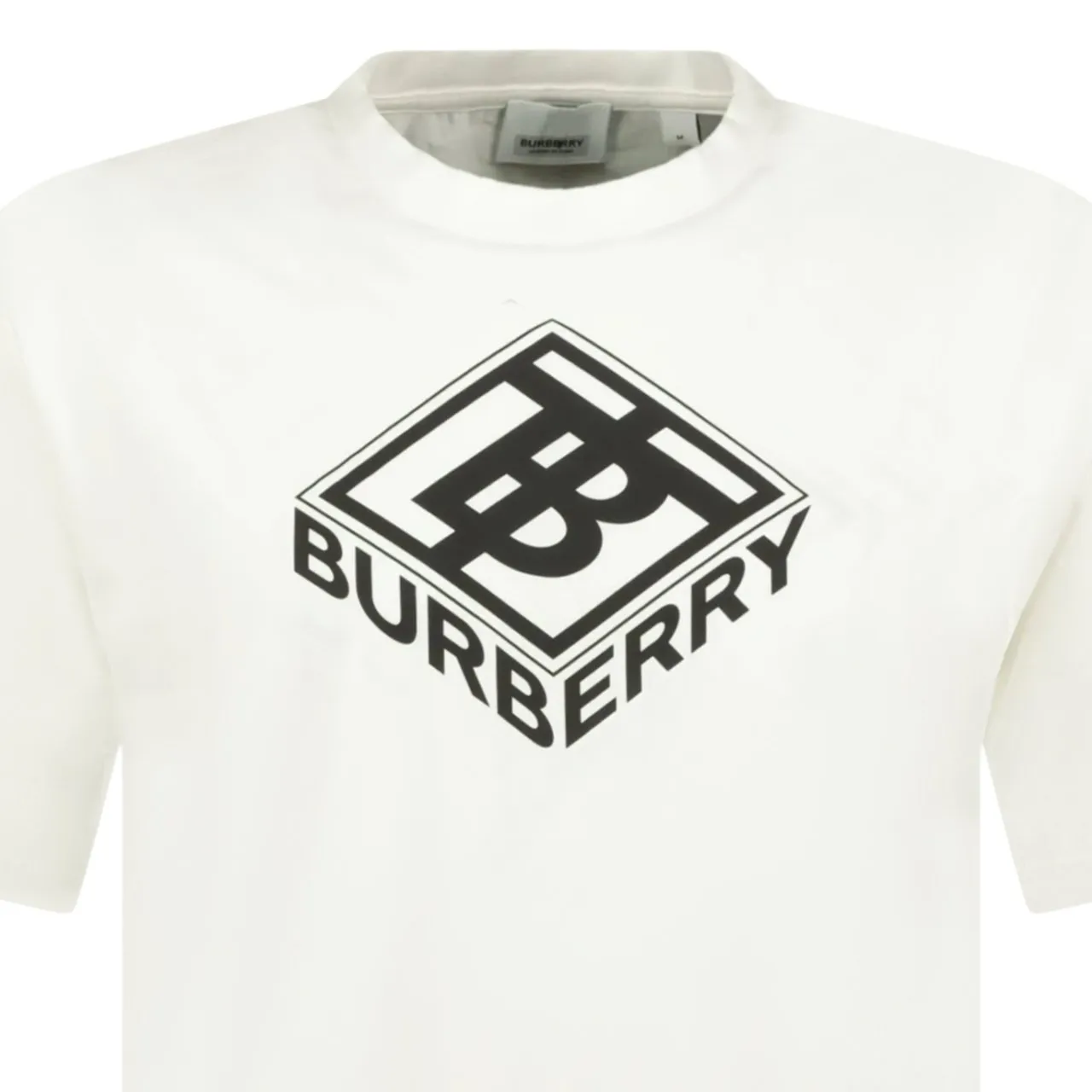 BURBERRY 'ELLISON' SHORT SLEEVE T-SHIRT WHITE