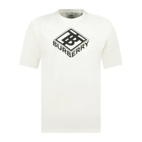 BURBERRY 'ELLISON' SHORT SLEEVE T-SHIRT WHITE