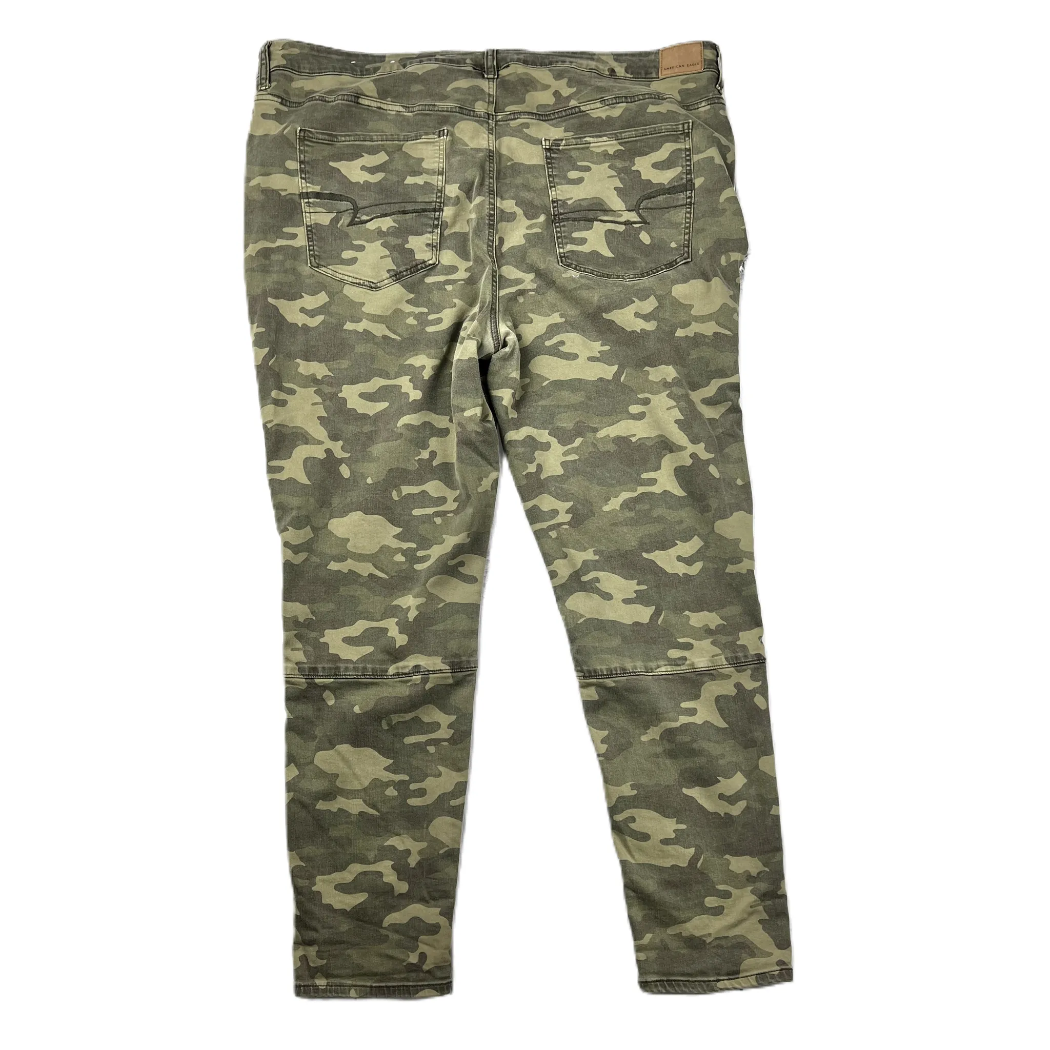 Camouflage Print Jeans Skinny By American Eagle, Size: 24