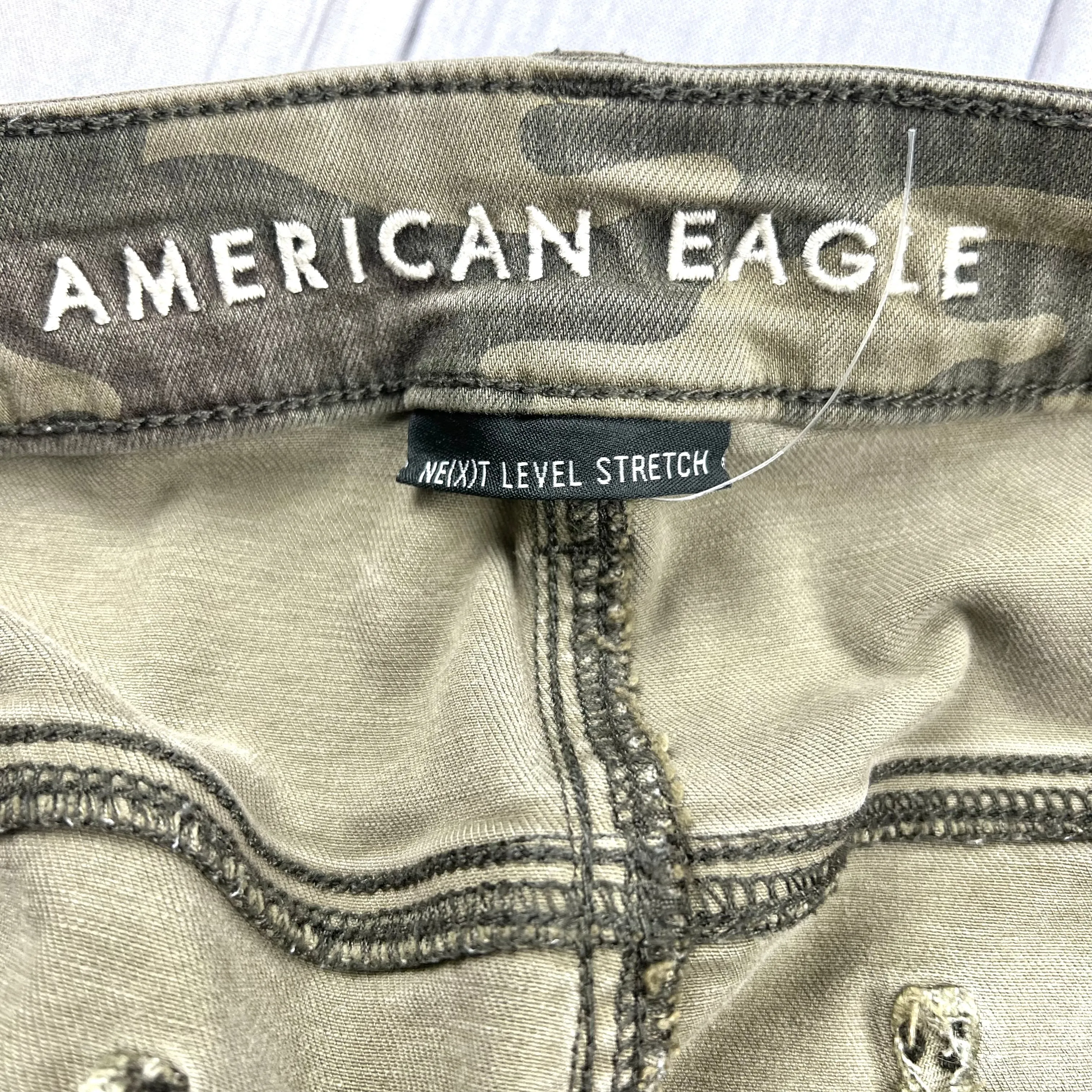 Camouflage Print Jeans Skinny By American Eagle, Size: 24