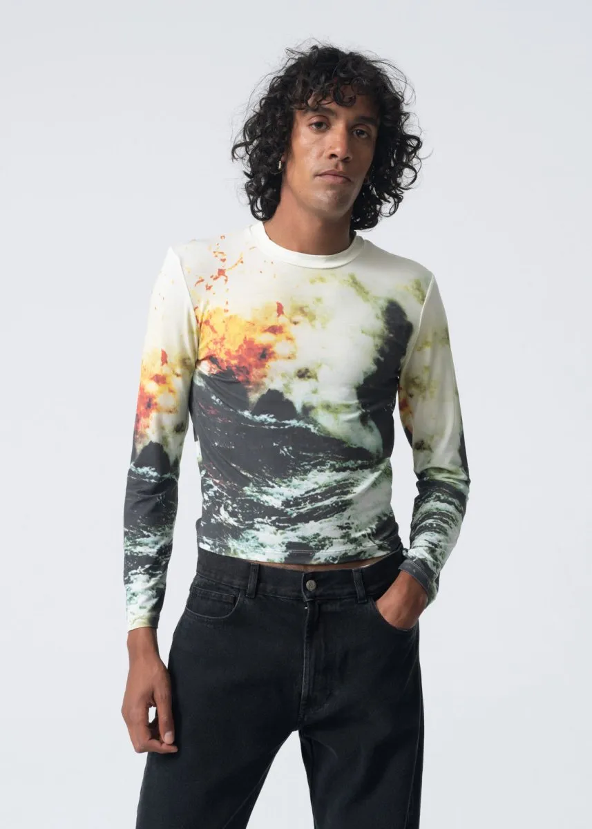 Carne Bollente I Lava you Crew Allover Longsleeve