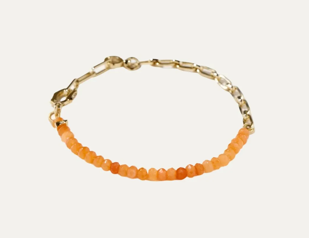 Charlotte Coral Gemstone Bracelet | Peace