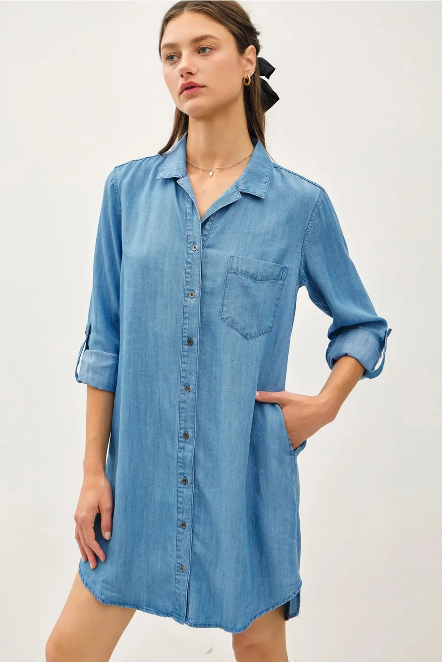 Charlotte Denim Shirt Dress