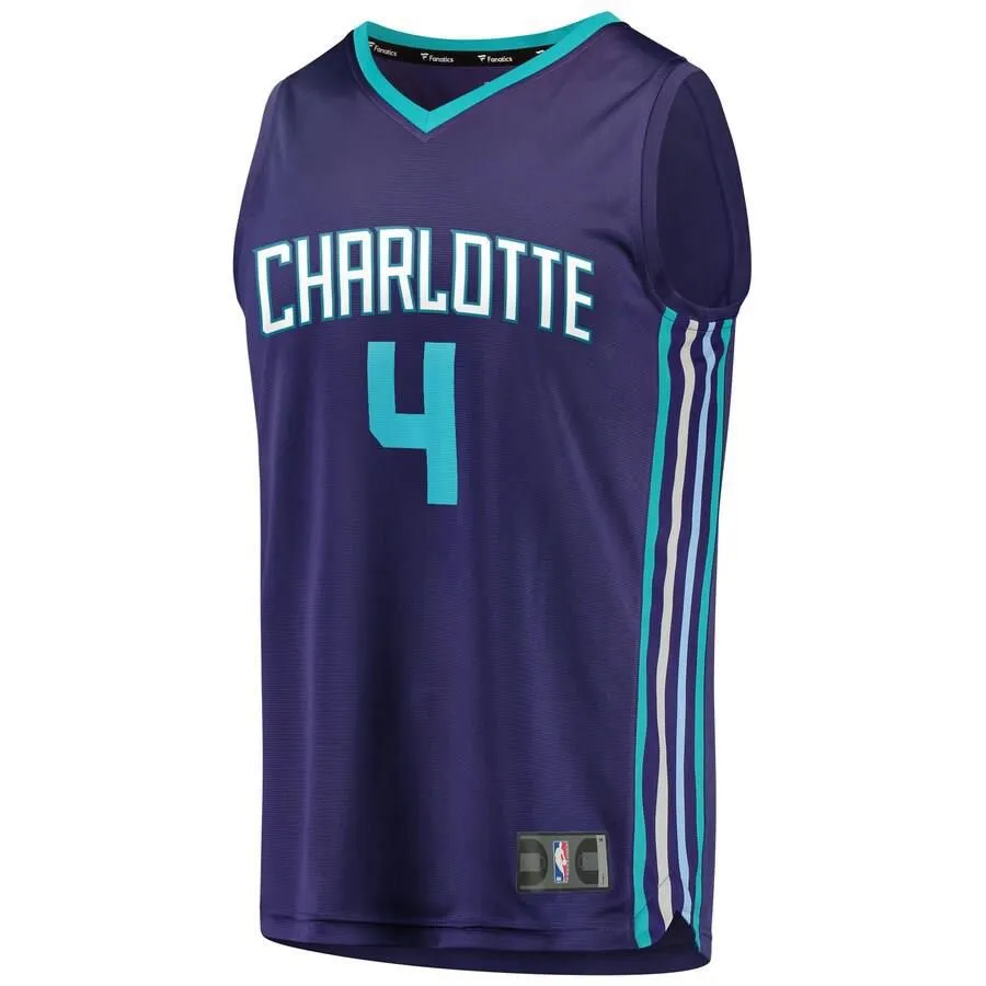 Charlotte Hornets Devonte Graham Fanatics Branded Replica Fast Break Player Statement Jersey Kids - Purple | Ireland K6839E1