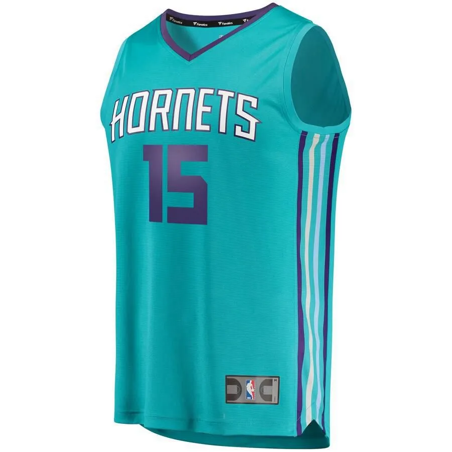 Charlotte Hornets Kemba Walker Fanatics Branded Replica Fast Break Icon Jersey Kids - Blue | Ireland P8525Y4