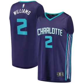 Charlotte Hornets Marvin Williams Fanatics Branded Replica Fast Break Player Statement Jersey Kids - Purple | Ireland L5994P6