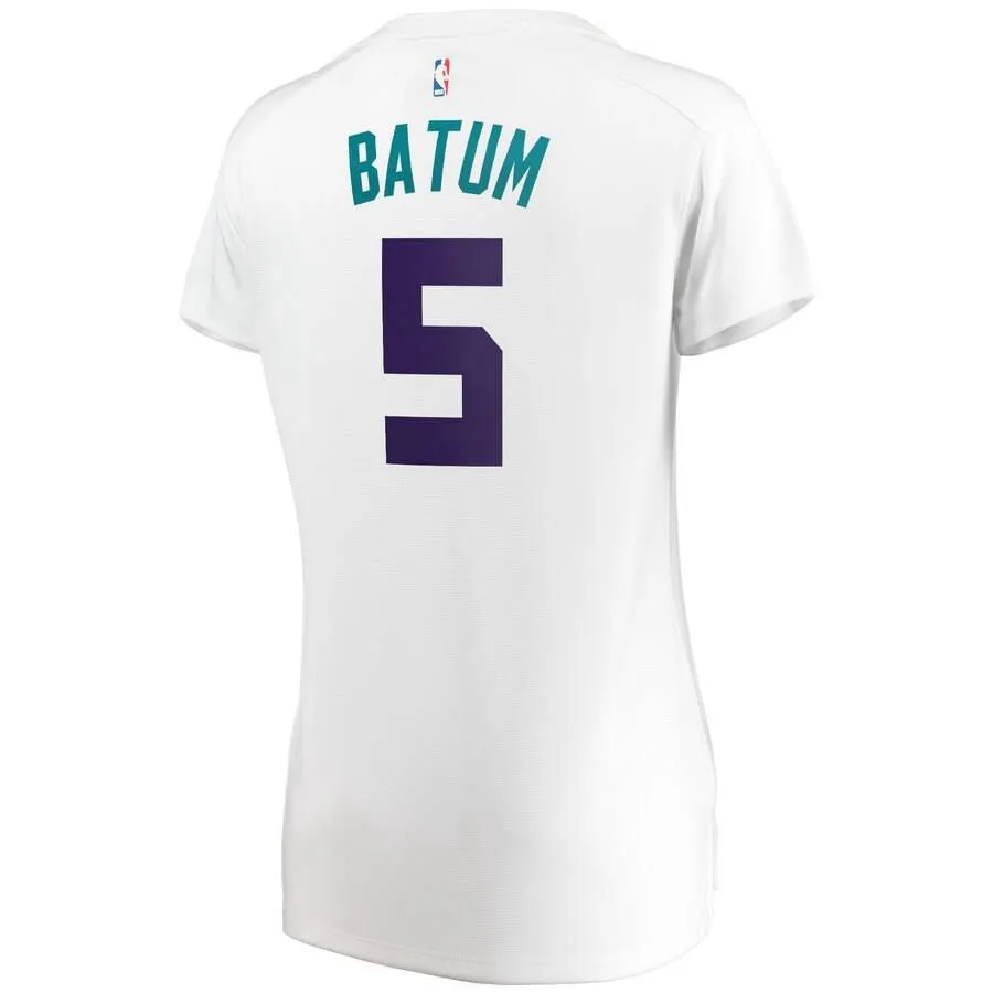 Charlotte Hornets Nicolas Batum Fanatics Branded Replica Fast Break Player Association Jersey Womens - White | Ireland P0557F9