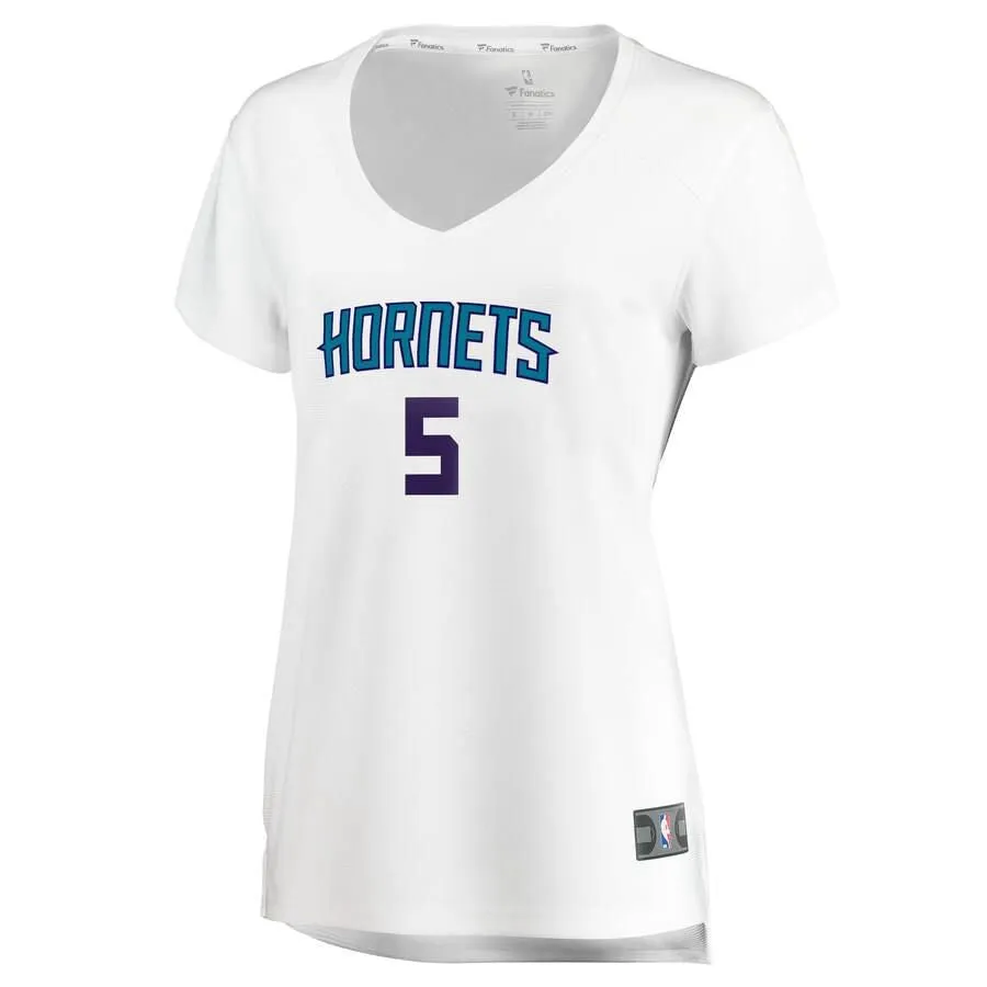 Charlotte Hornets Nicolas Batum Fanatics Branded Replica Fast Break Player Association Jersey Womens - White | Ireland P0557F9