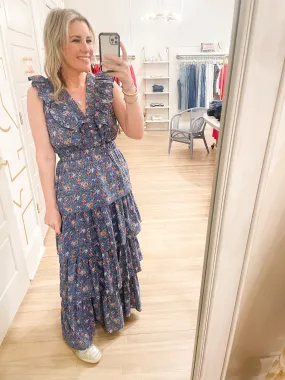 Charlotte Maxi Dress | Indigo Floral