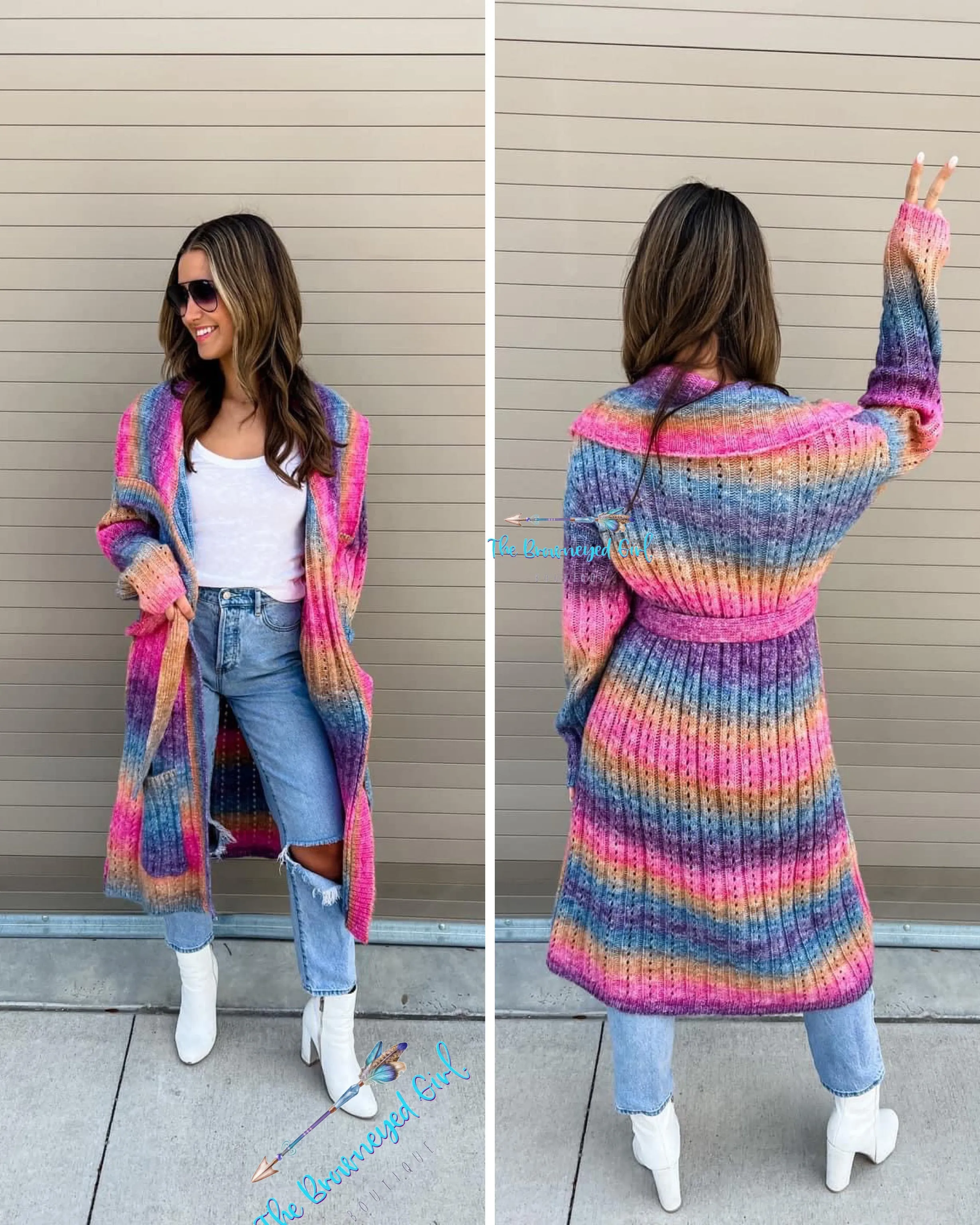 Charlotte  Rainbow Duster/ Cardigan