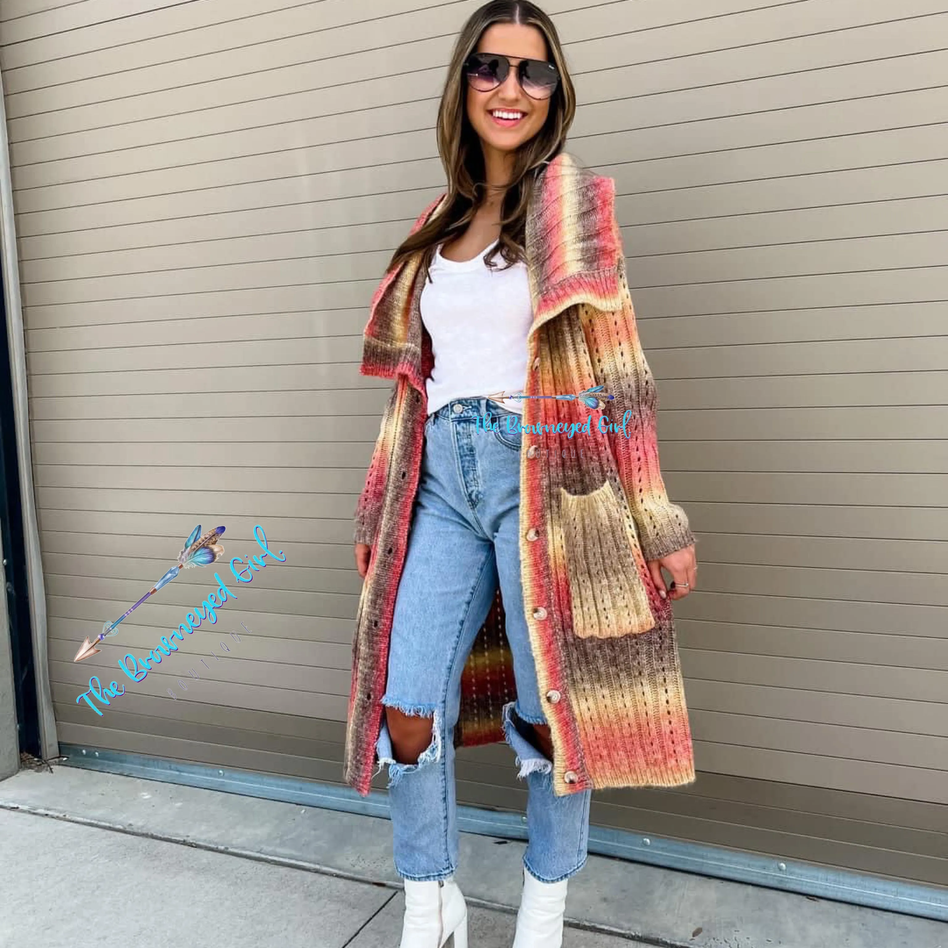 Charlotte  Rainbow Duster/ Cardigan