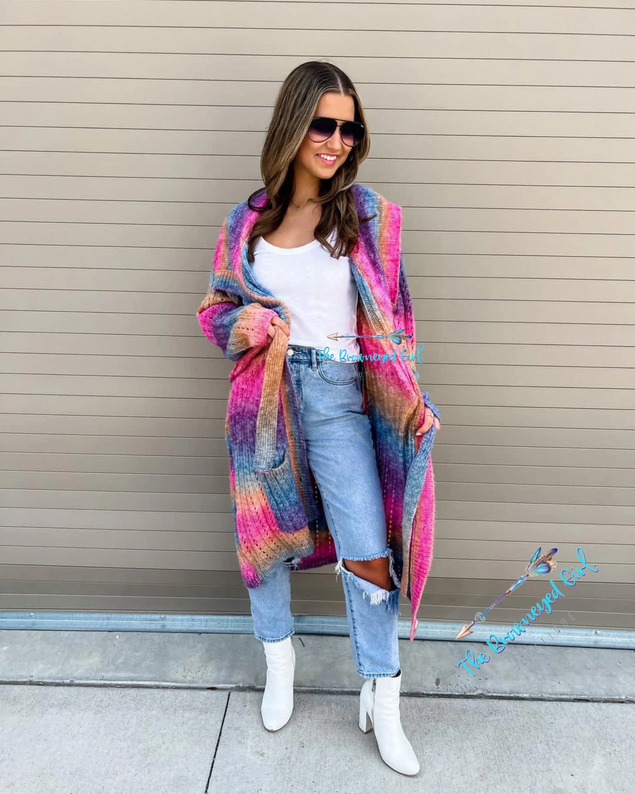 Charlotte  Rainbow Duster/ Cardigan