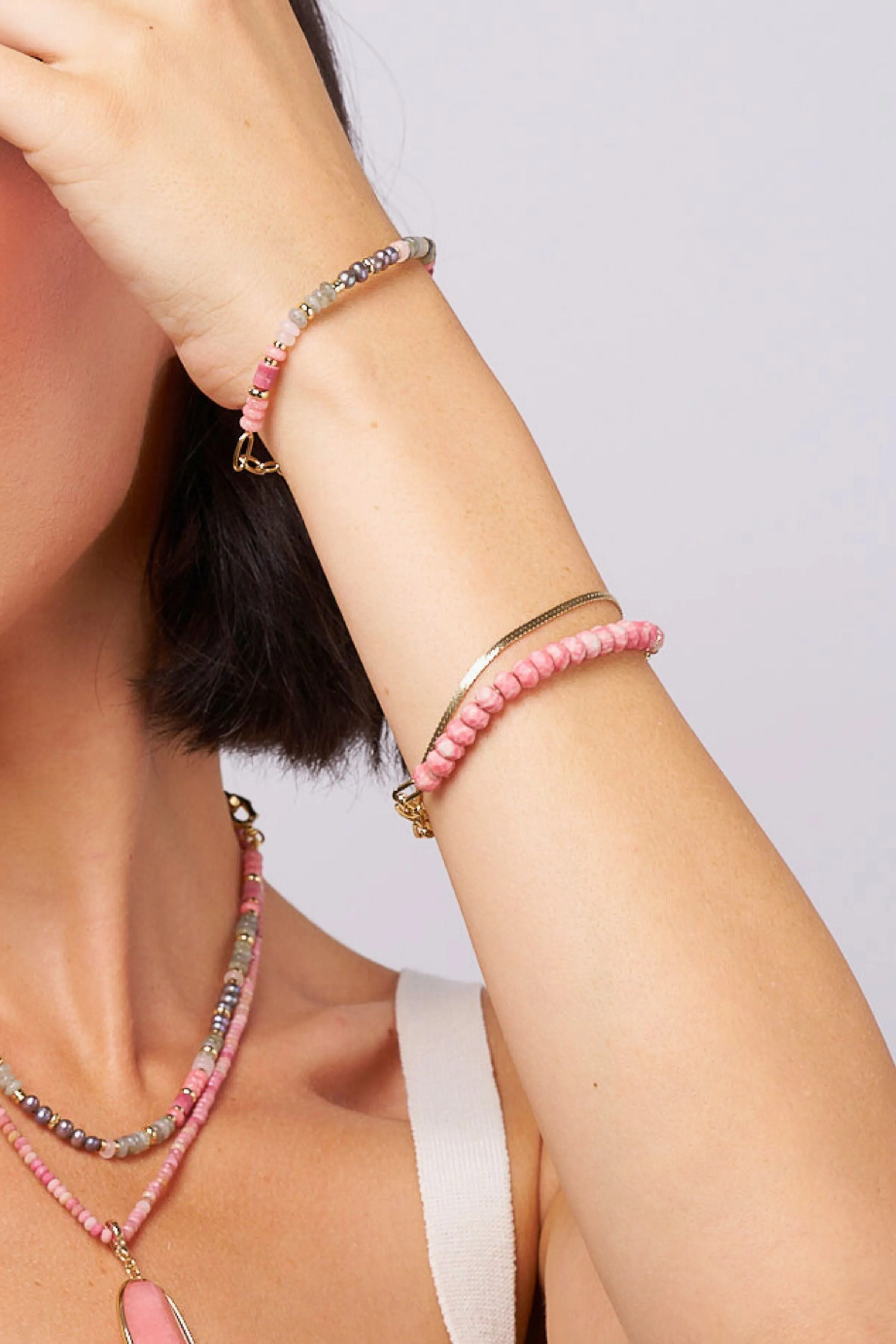 Charlotte Rhodochrosite Gemstone Bracelet | Passion