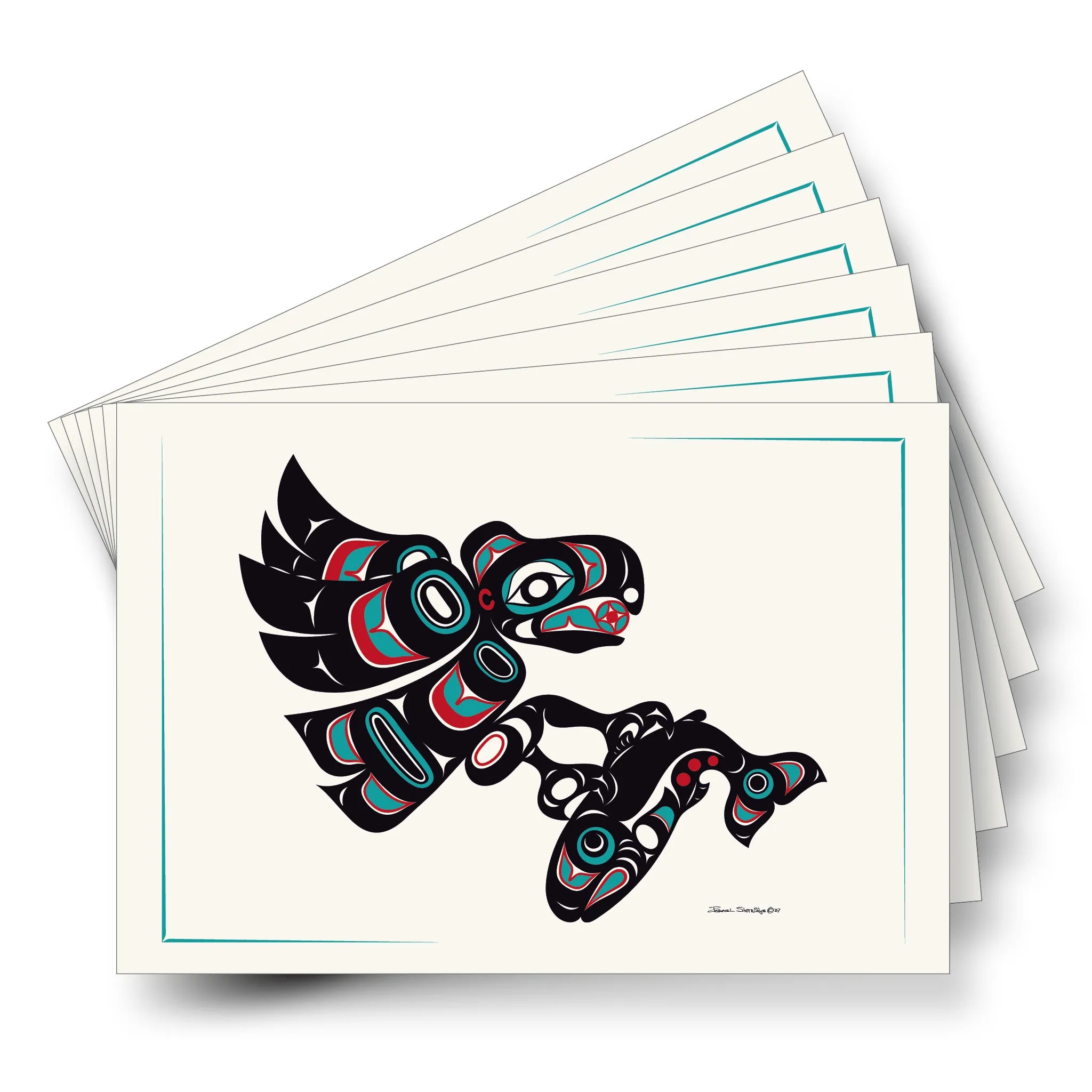 Eagle & Salmon - Formline Art Cards