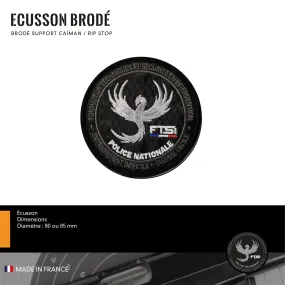 Ecusson Brodé Argent Caman FTSI 13