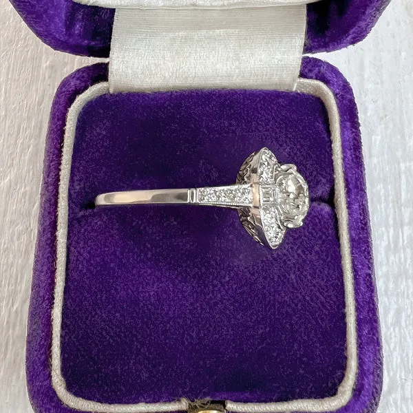 Estate Diamond Ring, Old Euro 1.25ct.