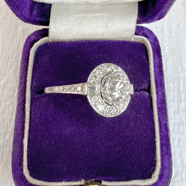 Estate Diamond Ring, Old Euro 1.25ct.