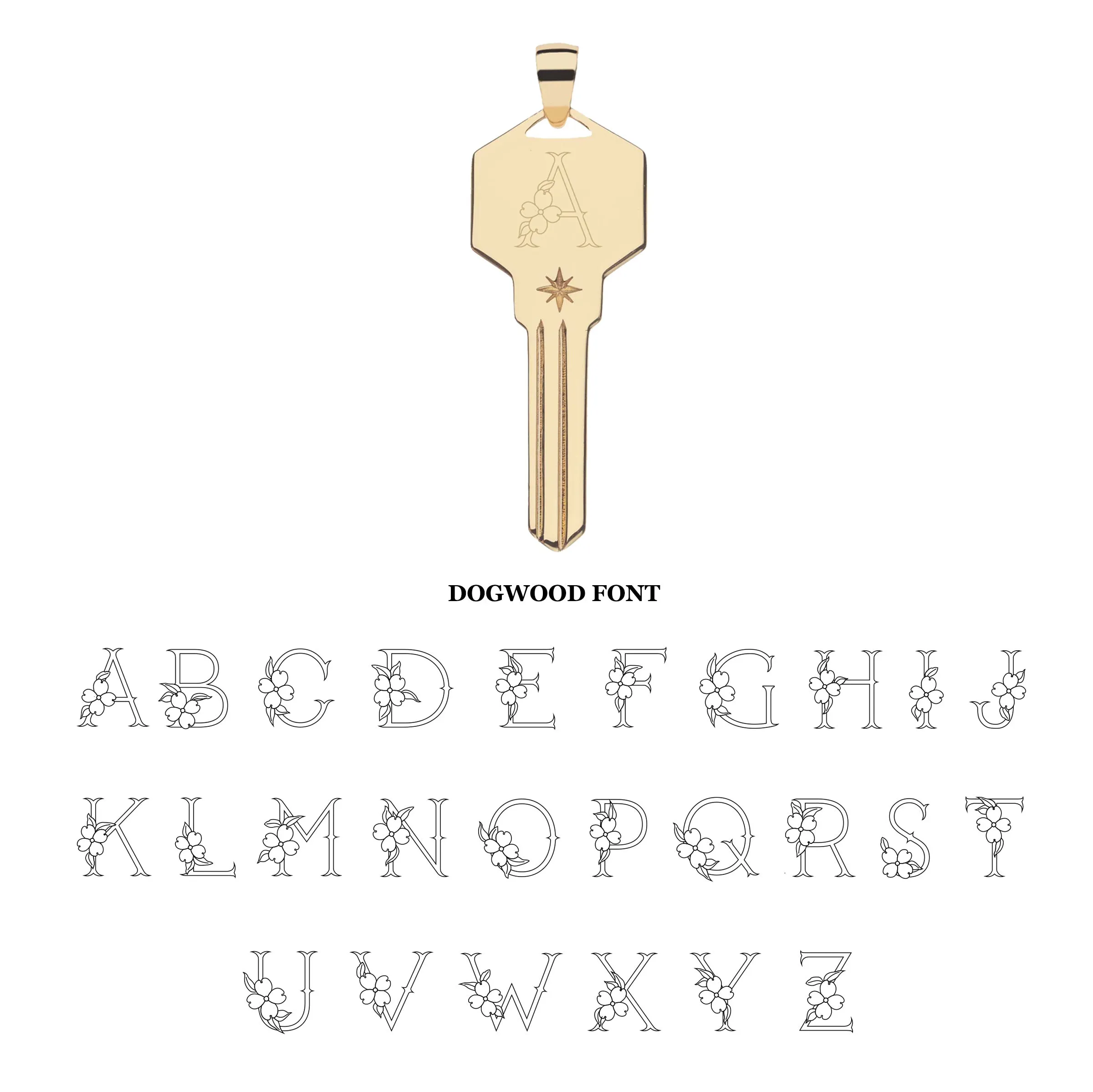 FOREVER Engravable Key Pendant